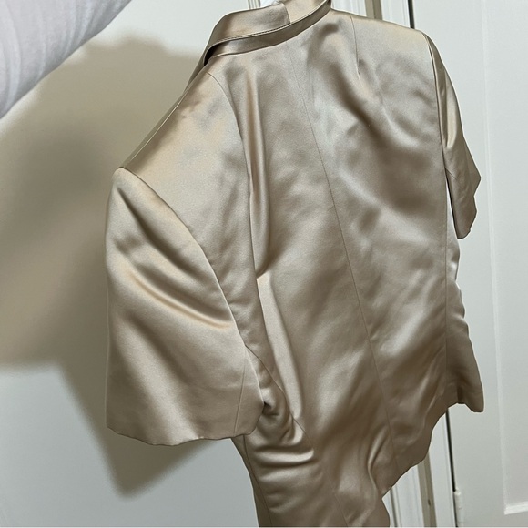 Akris Cream Short Sleeve Blazer - Picture 8 of 12